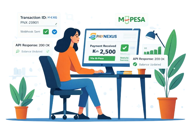 M-Pesa payment integration illustration